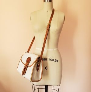Vintage Dooney & Bourke Small White Essex Bag